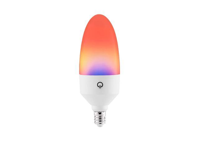lifx candle color, e12 polychrome technology, wi-fi led light bulb, 26 addressable zones per candle, no bridge required, works with alexa, hey homekit and siri - Newegg.com