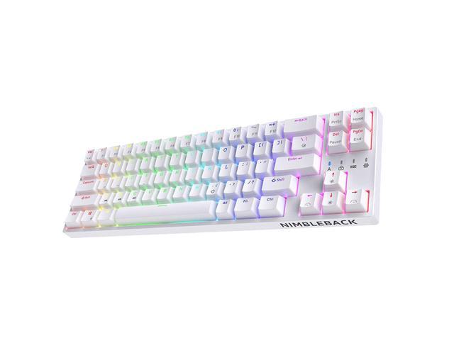 LTC NB681 Nimbleback Wired 65% Mechanical Keyboard, RGB Backlit Ultra ...