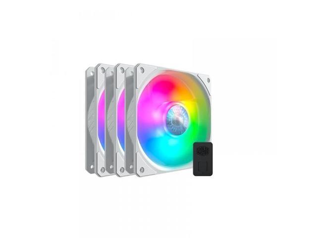Cooler Master SickleFlow 120 V2 ARGB 3N1 pack - inclusief controller, compatibel met ARGB moederbord, doorzichtige air balance blades, 62 CFM, 2.5 mmH2O, 8 tot 27 dBA - ARGB3N1 / 120 mm,Zwart