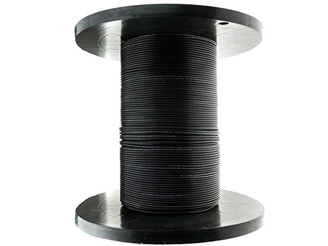 6 fiber indoor/outdoor fiber optic cable, multimode, 62.5/125, black, riser rated, spool, 1000 foot