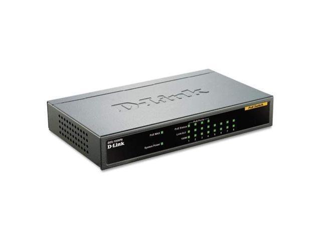 D-Link DES-1008PA 8-Port 10//100 Mbps 4 PoE Unmanaged Desktop Metal Case Switch
