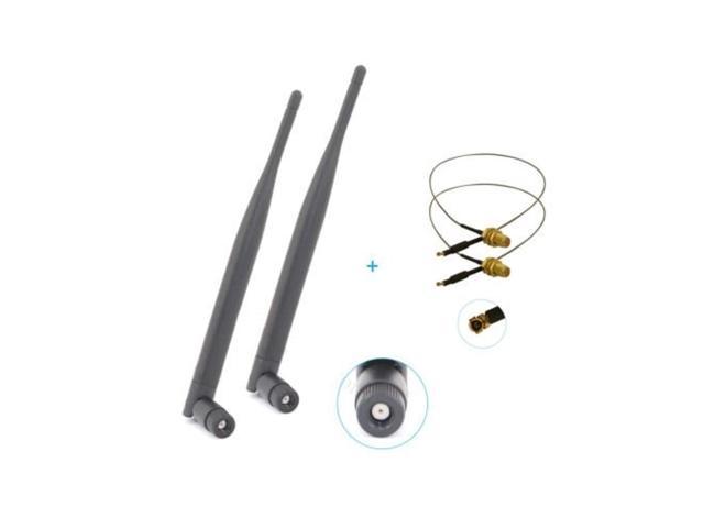 2dbi RP-SMA 2.4/5G Dual Band WiFi Antenna For Linksys Asus D-Link Router WRT320N 