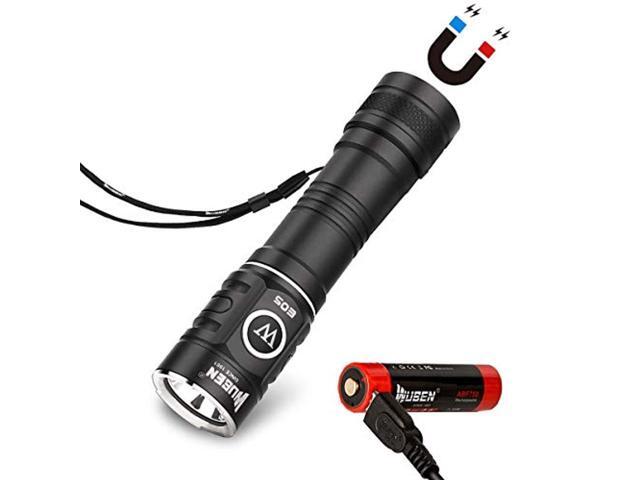 Fenix E15 450 Lumen CREE LED EDC Flashlight Fenix ARB-L16-700U USB rechargeable battery and EdisonBright CR123A Lithium Battery bundle