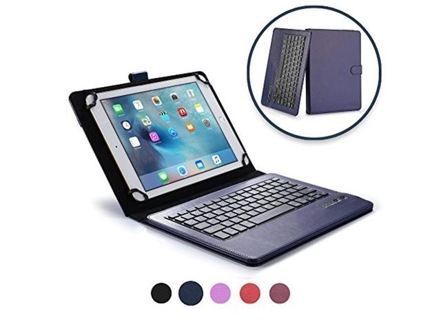 Dark Purple 10.1 inch Tablets 2-in-1 Bluetooth Wireless Keyboard and Leather Folio Cover Cooper Infinite Executive Keyboard Case for 9 10 