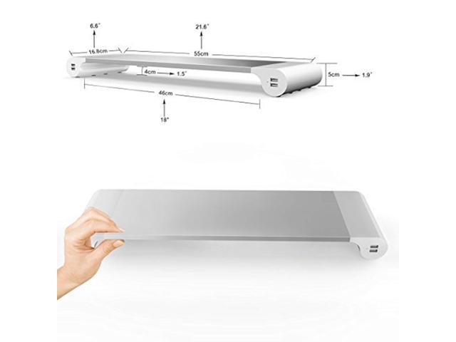 Oyisiyi Aluminum Computer Monitor Stand Space Bar Laptop Stand