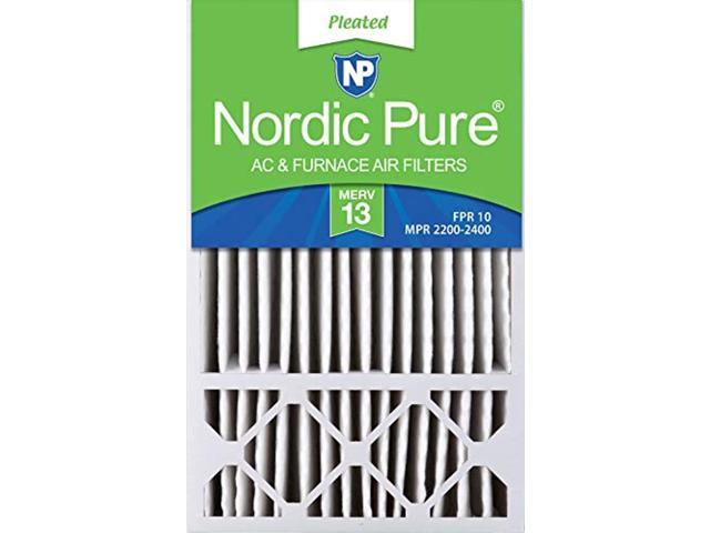 4-3/8 Actual Depth MERV 10 Honeywell FC100A1029 Replacement Pleated AC Furnace Air Filter 2 Pack Nordic Pure 16x25x4/16x25x5