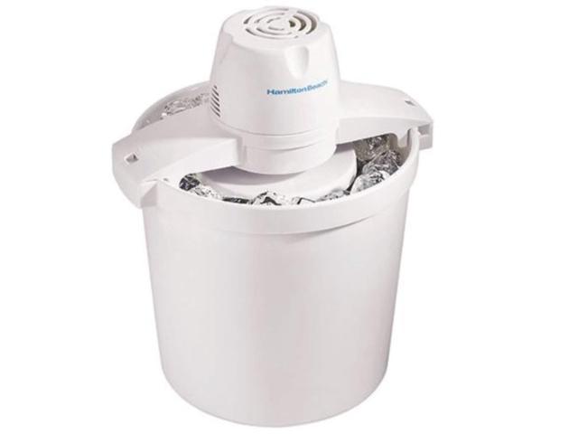 Photo 1 of hamilton beach 68330n automatic ice cream maker, 4 quart, white