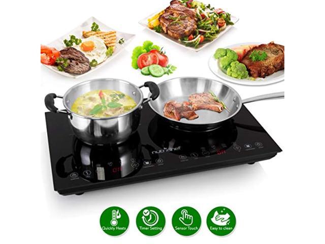 Double Induction Cooktop Portable 120v Portable Digital Ceramic