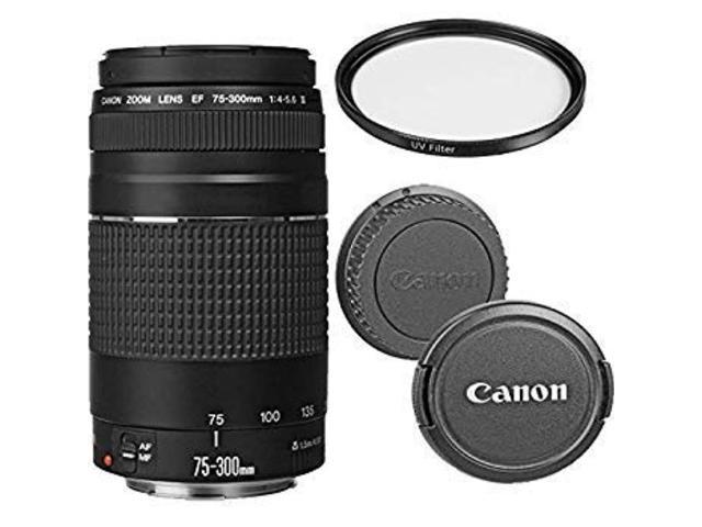 Canon Ef 75 300mm F 4 5 6 Iii Telephoto Zoom Lens With Uv Filter Renewed Newegg Com