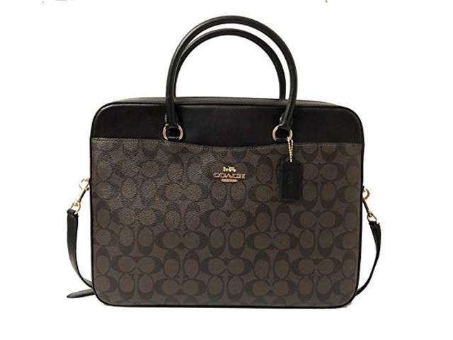 coach signature laptop bag