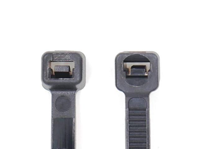 Baomain 16 Inch Self Locking Nylon Cable Zip Ties 4.7mm Width Tensile Strength 50LBS/22KGS Black 100-Pack