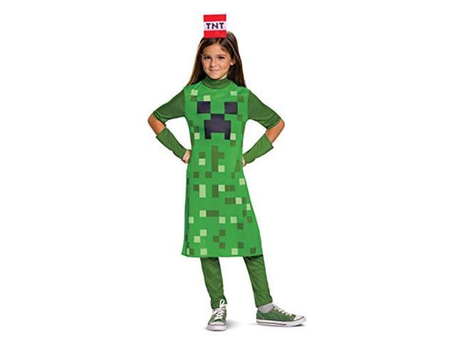 Photo 1 of disguise minecraft creeper girls' costume