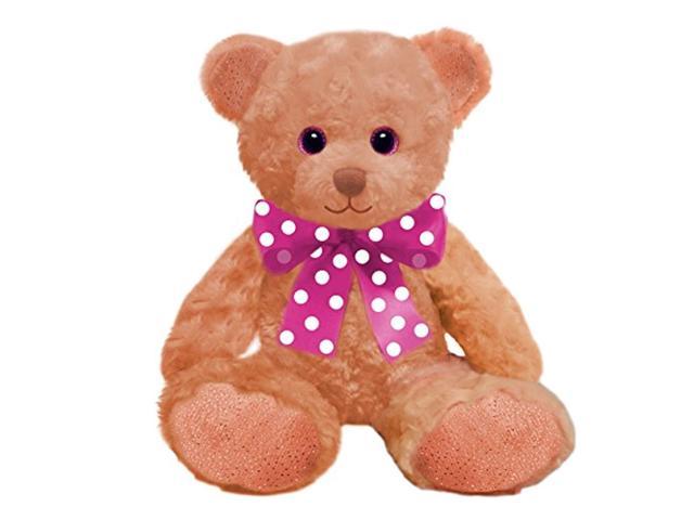 peach teddy bear