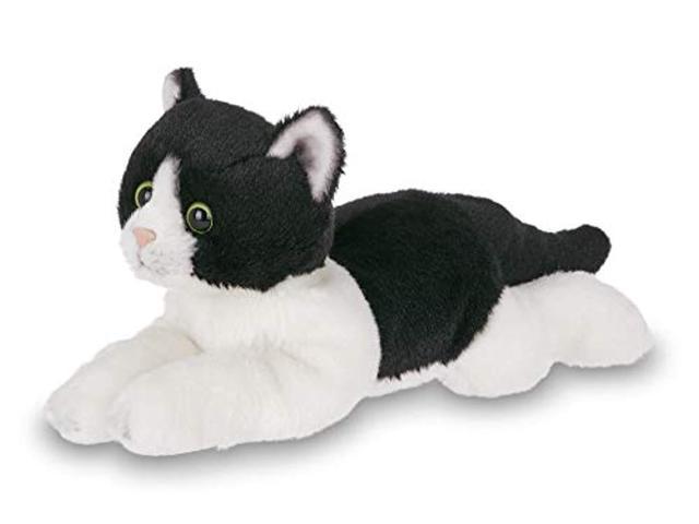 plush tuxedo cat