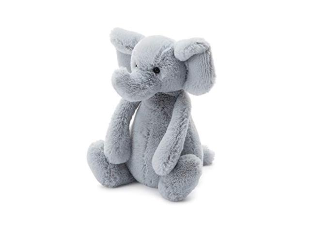 jellycat bashful grey elephant stuffed animal, medium, 12 inches -  Newegg.com