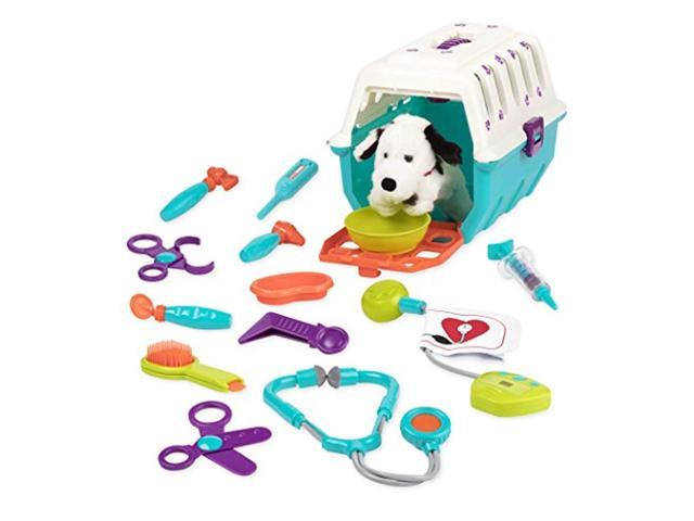 Photo 1 of battat - dalmatian vet kit - interactive vet clinic and cage pretend play for kids (15 pieces)