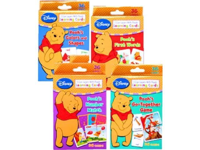 Disney Winnie The Pooh Colors Shapes Flash Cards 36 Early Learning Skill Cards 