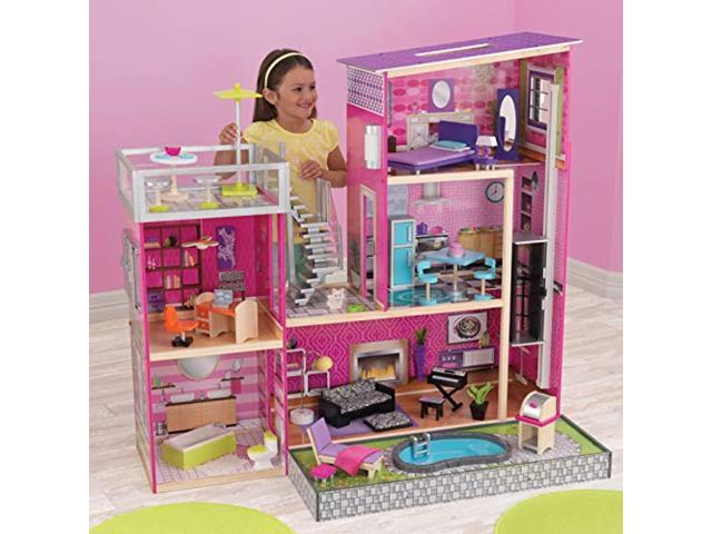 kidkraft uptown dollhouse with furniture