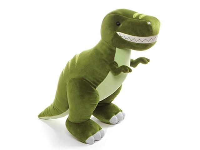 stuffed green dinosaur