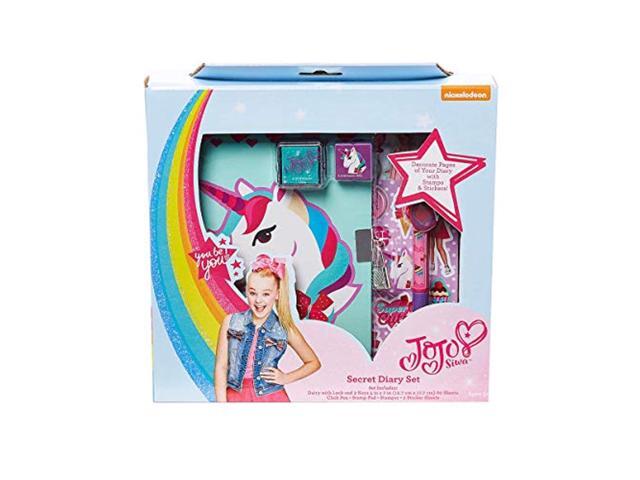 nickelodeon jojo secret diary set for girls,aqua,10 x 6 in
