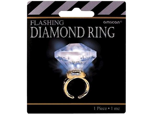 Photo 1 of Hollywood Mega Diamond Light Up Ring (6 Pack) (Children's Size)