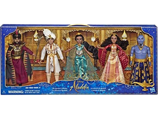 Aladdin Disney Aladdin Agrabah Collection 5 Fashion Dolls with Accessories Inspired by Disneys Live-Action Movie Jafar Dalia Princess Jasmine Genie