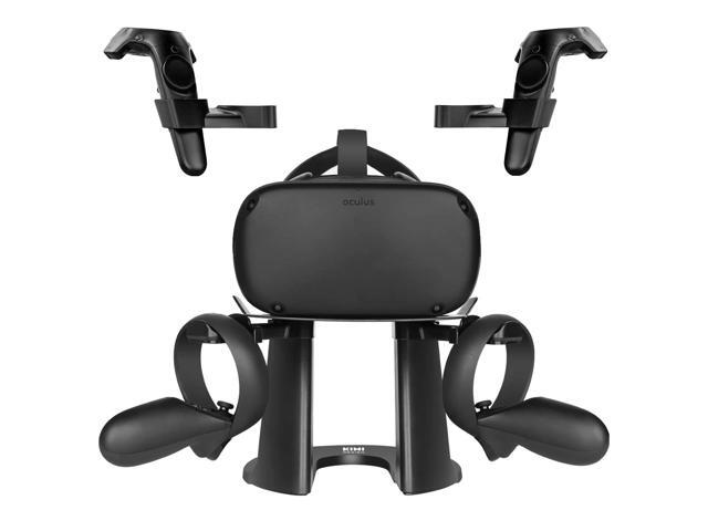 kiwi design vr stand headset display holder and controller holder mount station for oculus quest rift rift s go htc vive vive pro valve index vr