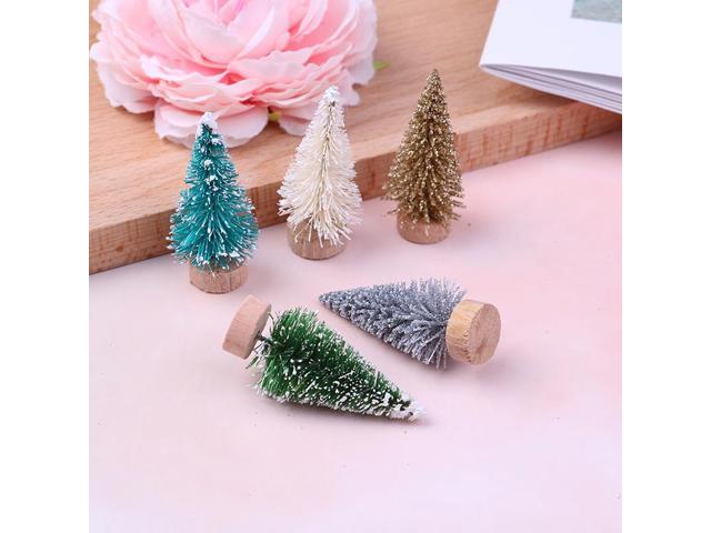 12pcs DIY Christmas Tree Small Pine Trees Xmas Party Desktop Decor Kids Gifts P0 