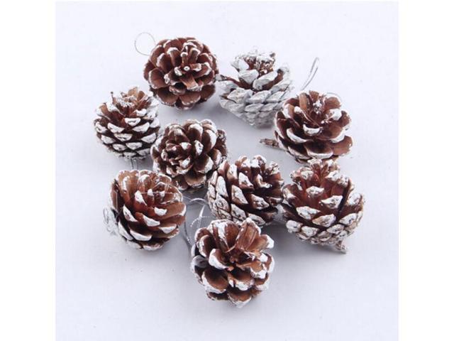 3 4cm 9pcs Christmas Tree Hanging Balls Pine Cones Party