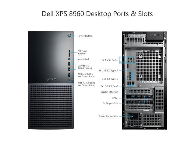 Dell XPS 8960 Tower Desktop Computer - 13th Gen Intel Core i7
