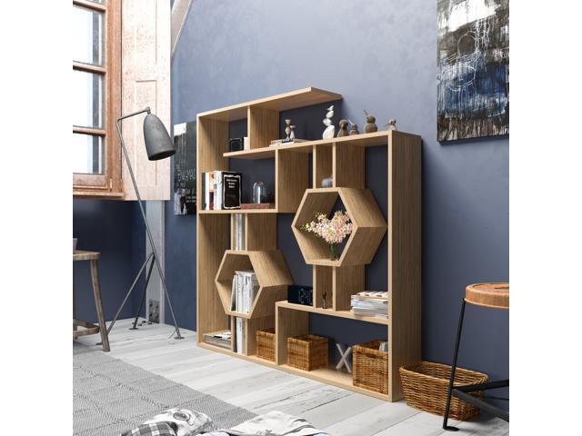 Sapphire DECOROTIKA 53 Labrina Geometric Bookcase for Home & Office 