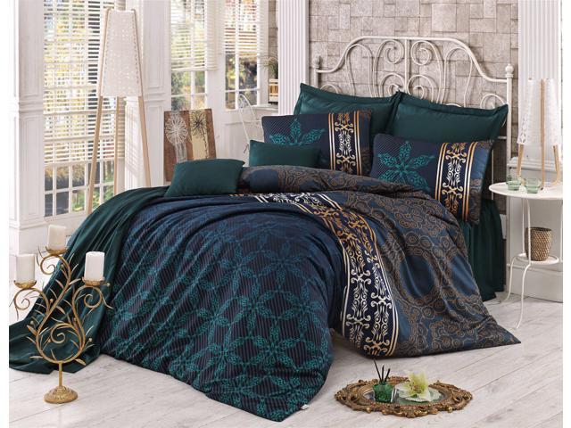 Decorotika Alisa 100 Turkish Cotton Satin 3 Piece Quilt Bedding