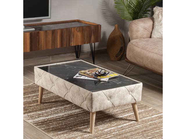 Decorotika Rectangular Ottoman Coffee Cocktail Table With Tufted - Tufted Coffee Table Rectangle Decorotika Rectangular Ottoman Coffee Cocktail Table With Tufted - Tufted Coffee Table Rectangle