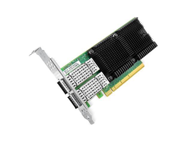 LR-LINK100GbE Network Adapter with Mellanox ConnectX-5 Ex Chipset, PCIe ...