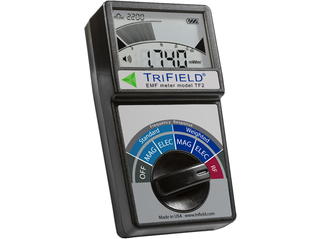 TriField TF2  - RF and EMF Electromagnetic Field Meter Model TF2 - Measures 40 Hz - 100 kHz 3-Axis AC Magnetic, AC Electric , and RF/Microwave 20 MHz - 6 GHz
