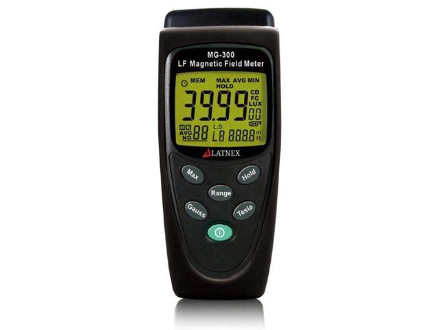 LATNEX MG-300 LF magnetic Field Meter, Measures EMF Radiation from High-Power Transmission Lines, Appliances, Electrical Wires Appliances, Electrical Wires - for EMF Home Inspectios