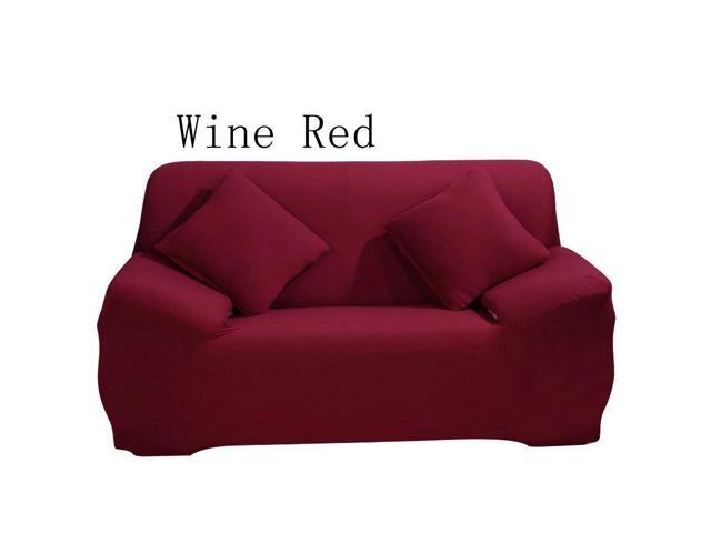 Sofa Slipcover For Two Seats Spandex Stretch Sectional Sofa Slipcover For Couch Cover For Furniture Cover Wine Red Newegg Com