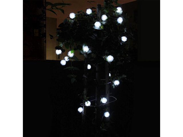 16ft 20 Led Solar String Lights Ball Fairy Light For Outdoor