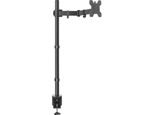 HUANUO Single Monitor Stand Desk Mount - 39 Inch Extra Tall Fully Adjustable Stand with C Clamp/Grommet Mounting Base, Articulating Monitor Arm for 13-32 Inch Computer Screen, Holds up to 22lbs