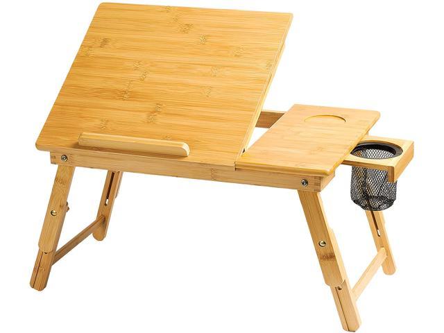 Adjustable Laptop Bed Tray Portable Desk Notebook Breakfast Table Tilt Table Leg 