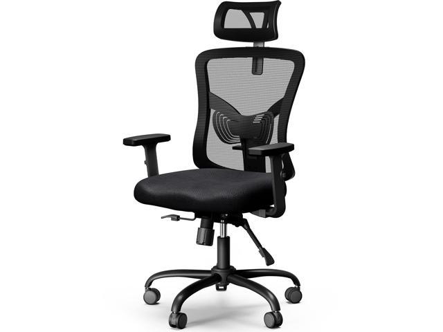 HUANUO Office Chair Ergonomic Office Chair High Back Mesh Computer Chair with Lumbar Support Adjustable Armrest, Backrest and Headrest