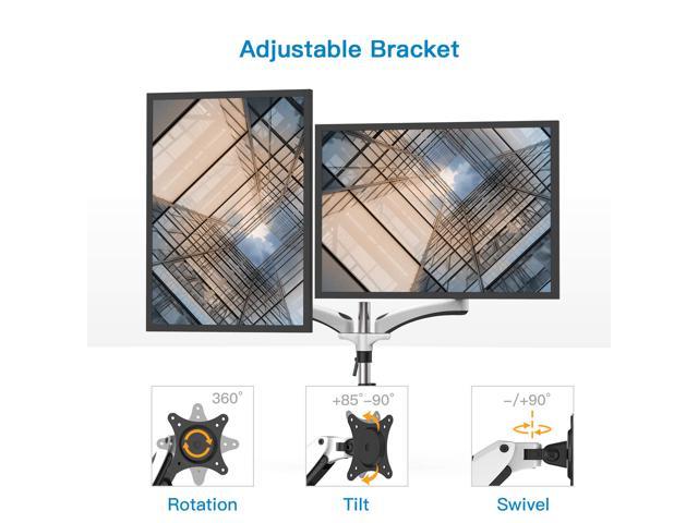 HUANUO Dual Monitor Mount, Full Motion Monitor Arm Stand, Height