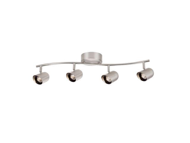 Used Good Hampton Bay 4 Light Brushed Nickel Led Dimmable Fixed Track Lighting Kit With Wave Bar Metal Shade 17206s4 Sn Newegg Used Good Hampton Bay 4 Light Brushed Nickel Led Dimmable Fixed Track Lighting Kit With Wave Bar Metal Shade 17206s4 Sn Newegg