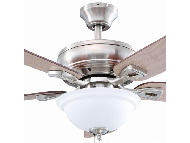 Indoor Brushed Nickel Ceiling Fan, Rothley 52 Ceiling Fan