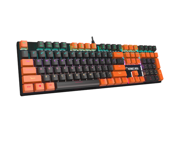 Gamdias Hermes M5A Mechanical Keyboard Passionate' Orange & 'Timeless ...