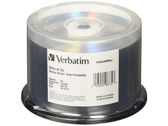Verbatim DVD+R DL 8.5GB 8X DataLifePlus Bright Silver Silk Exhibit Printable - 50pk Spindle - image relating to Verbatim Dvd R Printable known as Verbatim DVD+R DL 8.5GB 8X DataLifePlus Vivid Silver Silk Show Printable - 50pk Spindle -