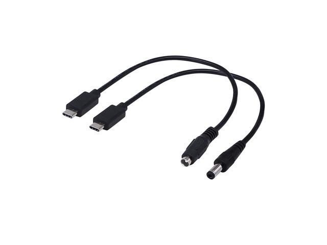 SinLoon USB 3.1Type-C Male to DC5.5 X 2.5mm Male Female Power Plug Extension Charge Cable Tablet OmniCharge (USB-C to DC M F 1Pair) Computer Power Cords - Newegg.com