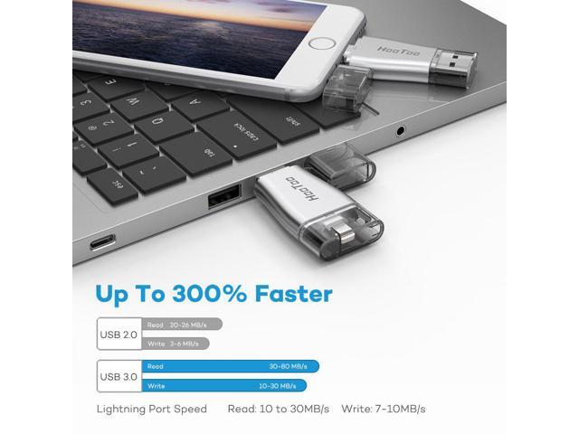 iPhone iPad Flash Drive 32GB, HooToo USB 3.0 Memory Stick with MFi  CERTIFICATED Connector, compatible with iPhone iPad iOS device, External  Storage, iPlugmate - Newegg.com