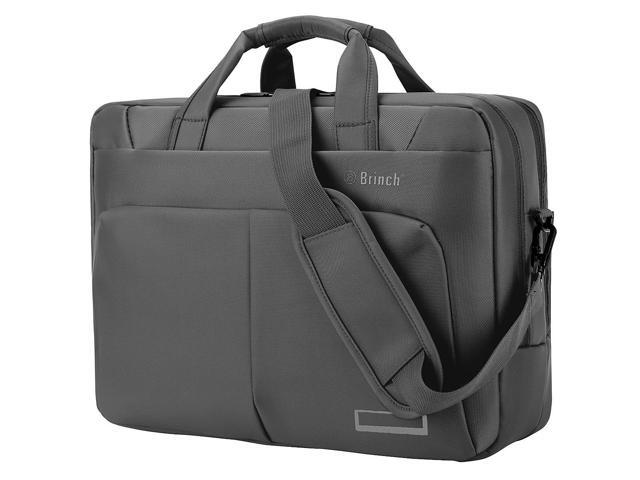 BRINCH 15.6 Inch Stylish Roomy Multi-Compartment Laptop Shoulder Messenger Bag Business Travel Briefcase for Men//Women Fits 15-15.6 Inch Laptop//Notebook Computers,Black Laptop Bag Briefcase