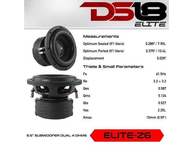 ds18 elite z6 6.5 inch subwoofer
